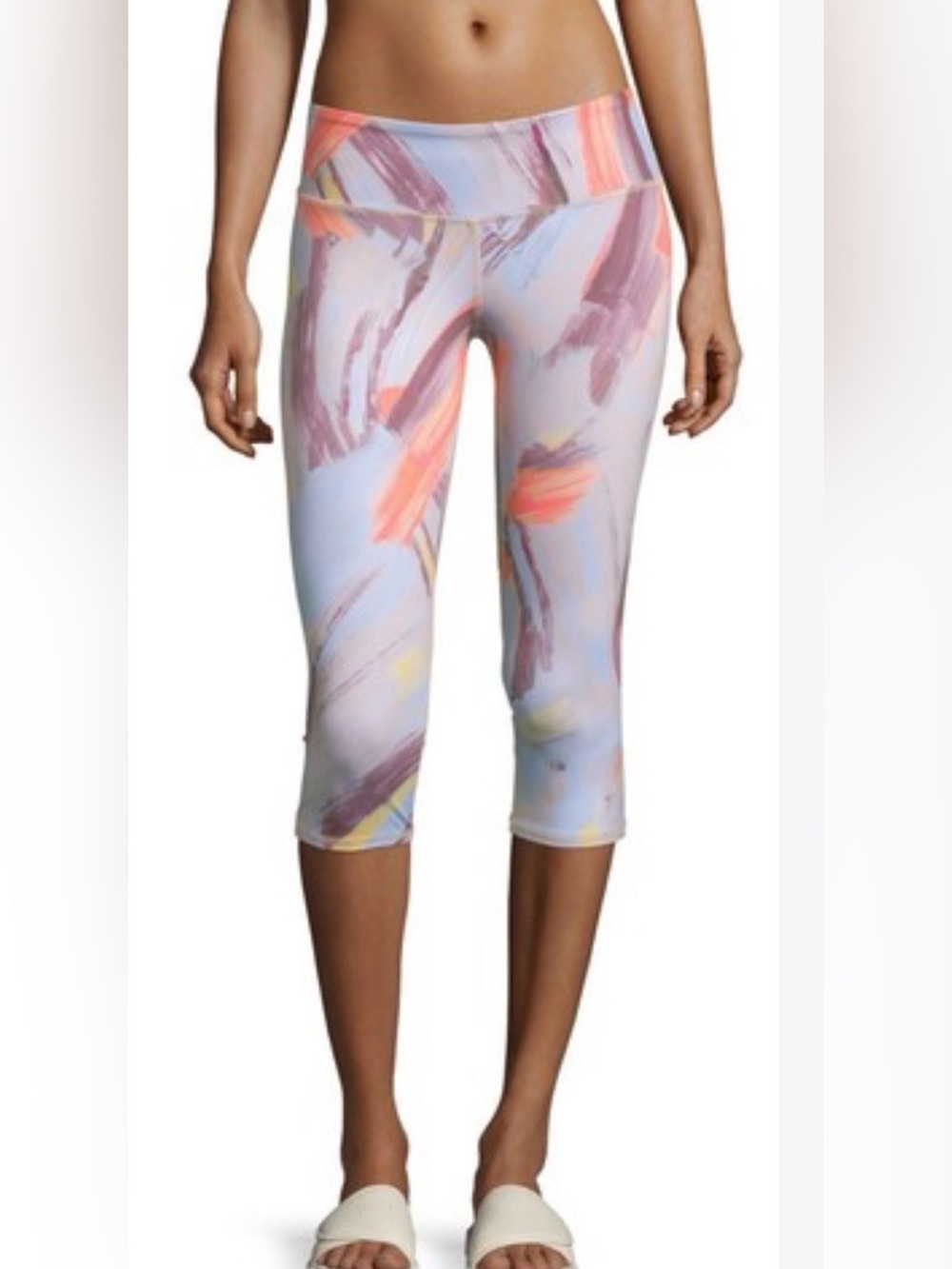 ALO Yoga Airbrush Brushstroke Capri Sport Leggings Modernist